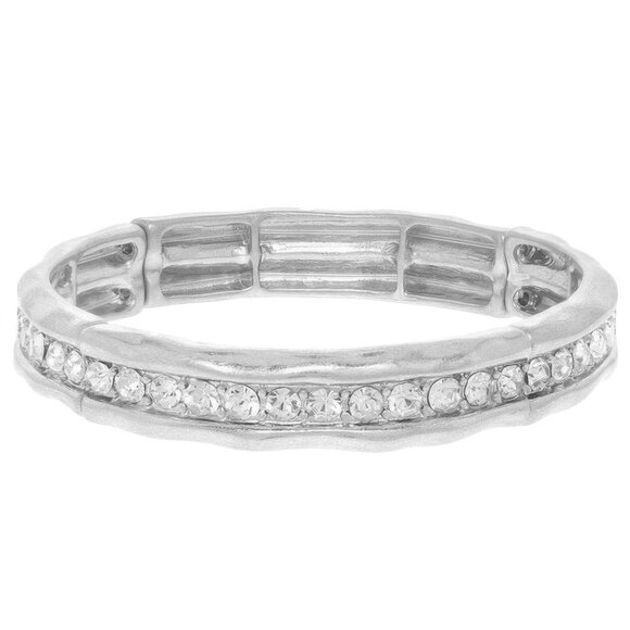 Hammered Channel-set Bracelet - Picture 2 of 2